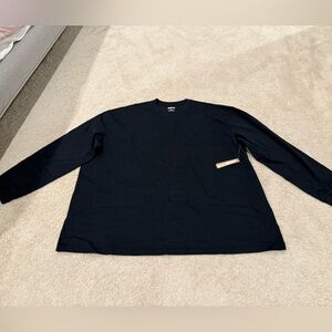 SKIMS Black Cotton basic tee XL